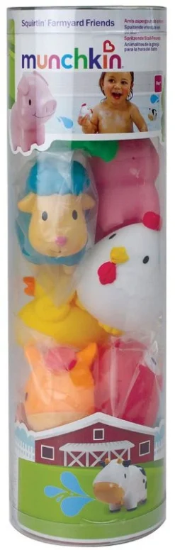 Munchkin Farmyard Friends 8 Stuks Badspeelgoed 011966 -Dolu Verkoopwinkel 011966 Squirtin Farmyard Friends alt3