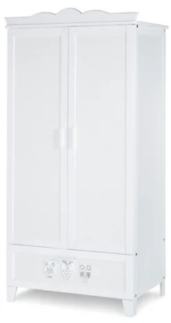 2-Deurs Kast Uil Wit