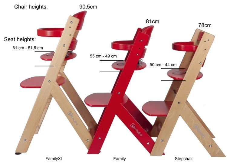Babygo Family XL Naturel Meegroei Kinderstoel 5801 - Afbeelding 3