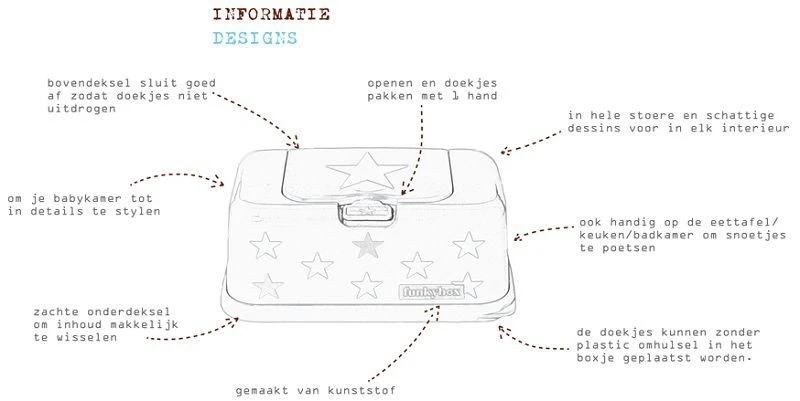 FunkyBox White Little Stars FB35 - Afbeelding 2