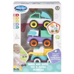 Playgro Build And Drive Mix N Match 3 Stuks Voertuigen P4088176 -Dolu Verkoopwinkel 4088176 build and drive mix n match vehicles p1