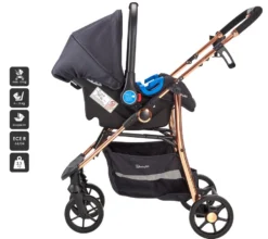 Babygo Style Black Rose 3-in-1 Kinderwagen Incl. Autostoel 6321 -Dolu Verkoopwinkel 6321 style3in1 blackrose 8 babygo