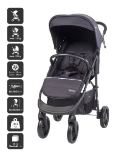 Babygo Style Black 3-in-1 Kinderwagen Incl. Autostoel 6323 -Dolu Verkoopwinkel 6323 style3in1 black 4 babygo 2