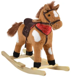 Cangaroo Thunder Khaki Hobbelpaard Met Voetensteun WJ-001