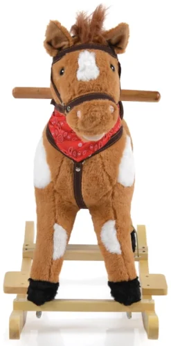 Cangaroo Thunder Khaki Hobbelpaard Met Voetensteun WJ-001 -Dolu Verkoopwinkel Cangaroo Thunder Khaki Hobbelpaard met Voetensteun WJ 001 3