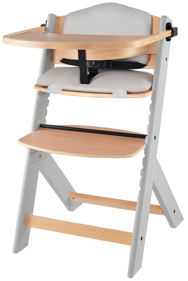 Kinderkraft Enock Grijs/Naturel Houten Kinderstoel Met Zitverkleiner KHENOC0PGRY0000 1 Kinderkraft Enock Grijs/Naturel Houten Kinderstoel Met Zitverkleiner KHENOC0PGRY0000