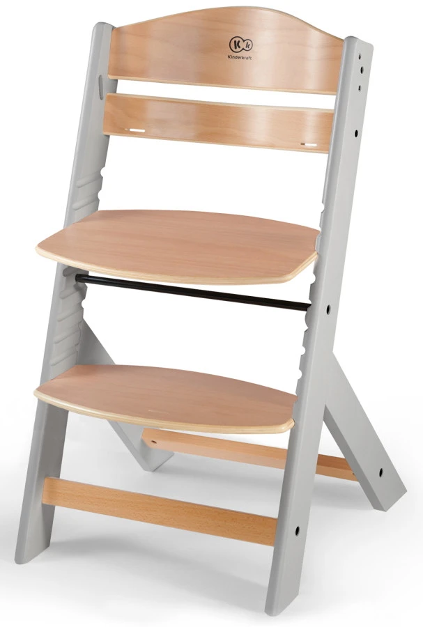 Kinderkraft Enock Grijs/Naturel Houten Kinderstoel Met Zitverkleiner KHENOC0PGRY0000 2 Kinderkraft Enock Grijs/Naturel Houten Kinderstoel Met Zitverkleiner KHENOC0PGRY0000 - Afbeelding 2