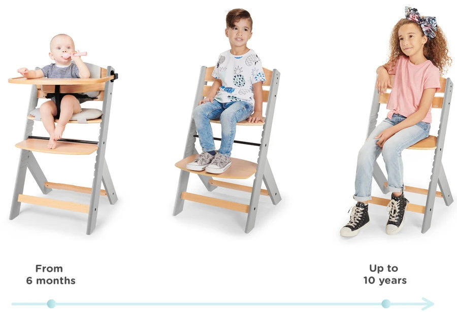 Kinderkraft Enock Grijs/Naturel Houten Kinderstoel Met Zitverkleiner KHENOC0PGRY0000 7 Kinderkraft Enock Grijs/Naturel Houten Kinderstoel Met Zitverkleiner KHENOC0PGRY0000 - Afbeelding 7