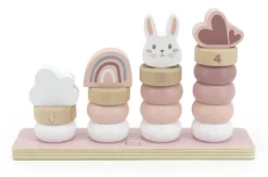 Label Label Roze Houten Stapelringen LLWT-25262