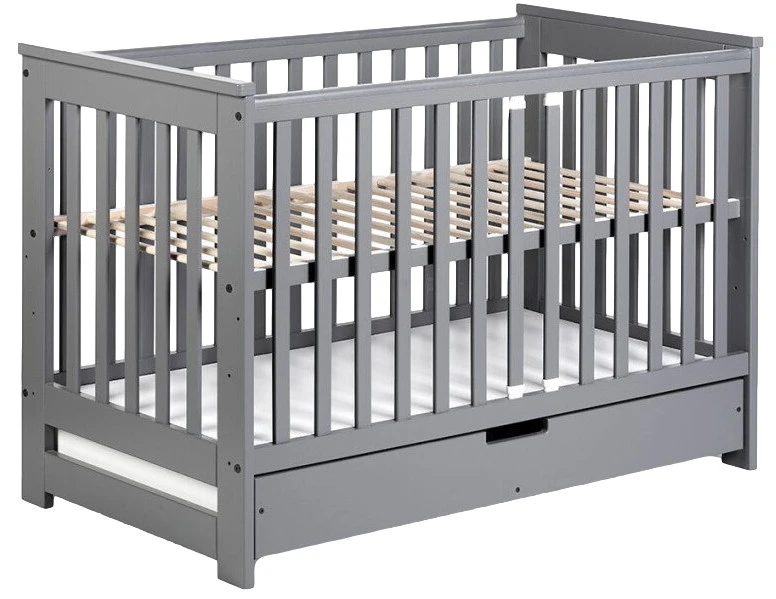 Ledikant Lieke Grijs 60 X 120 Cm 1 Ledikant Lieke Grijs 60 X 120 Cm