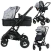 Lorelli Sena Grey Marble 3-in-1 Combi Kinderwagen Incl. Autostoel 1002161-2113