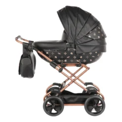 Tako Mini Imperial Black/Rose Poppen Kinderwagen Incl. Tas 04