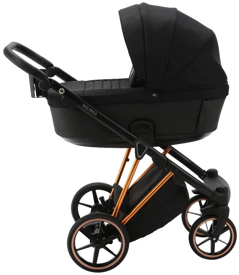 Adamex Belissa Special Edition Black/Rose 2-in-1 Kinderwagen PS-571 3 Adamex Belissa Special Edition Black/Rose 2-in-1 Kinderwagen PS-571 - Afbeelding 3
