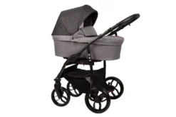 Baby Merc Q9 Black/Grey Kinderwagen Incl. Autostoel Q9/177B -Dolu Verkoopwinkel baby merc q9 black grey kinderwagen incl. autostoel q9 177b 1 1920x1920