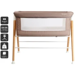 Babygo Goodnight Beige Wieg 4362 -Dolu Verkoopwinkel babygo goodnight beige wieg aan bed 4362 1
