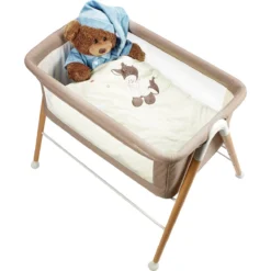 Babygo Goodnight Beige Wieg 4362 -Dolu Verkoopwinkel babygo goodnight beige wieg aan bed 4362 3