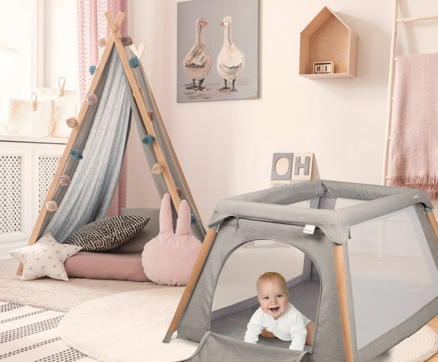 Babygo Groovy Grijs Campingbedje Incl. Bodemverhoger 4551 12 Babygo Groovy Grijs Campingbedje Incl. Bodemverhoger 4551 - Afbeelding 12