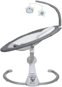 Babygo Homey Set Grey/White Babyschommel En Kinderstoel 19024 -Dolu Verkoopwinkel babygo homey grey swing babyschommel 109 2 5 1 3