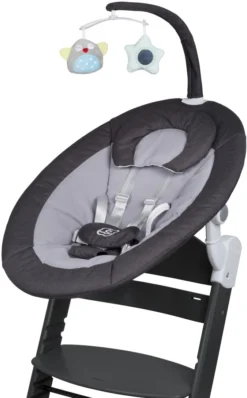 Babygo Homey Set Black Babyschommel En Kinderstoel 19013 -Dolu Verkoopwinkel babygo homey set dark greyblack babyschommel en kinderstoel 19013 3