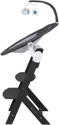 Babygo Homey Set Black Babyschommel En Kinderstoel 19013 -Dolu Verkoopwinkel babygo homey set dark greyblack babyschommel en kinderstoel 19013 4