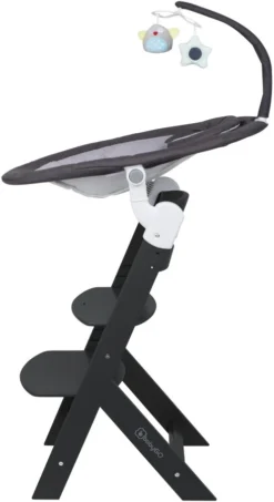 Babygo Homey Set Black Babyschommel En Kinderstoel 19013 -Dolu Verkoopwinkel babygo homey set dark greyblack babyschommel en kinderstoel 19013 5