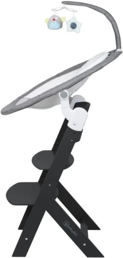 Babygo Homey Set Grey/Black Babyschommel En Kinderstoel 19023 -Dolu Verkoopwinkel babygo homey set greyblack babyschommel en kinderstoel 19023 4