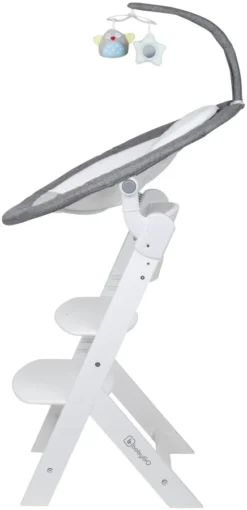 Babygo Homey Set Grey/White Babyschommel En Kinderstoel 19024 -Dolu Verkoopwinkel babygo homey set greywhite babyschommel en kinderstoel 19024 4