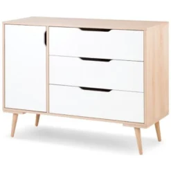 Babykamer Marloes Naturel: Ledikant, Commode & 2-Deurskast -Dolu Verkoopwinkel babykamer marloes ledikant commode kast 4 2