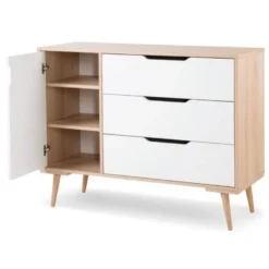 Babykamer Marloes Naturel: Ledikant, Commode & 2-Deurskast -Dolu Verkoopwinkel babykamer marloes ledikant commode kast 5 2