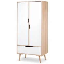 Babykamer Marloes Naturel: Ledikant, Commode & 2-Deurskast -Dolu Verkoopwinkel babykamer marloes ledikant commode kast 7 2