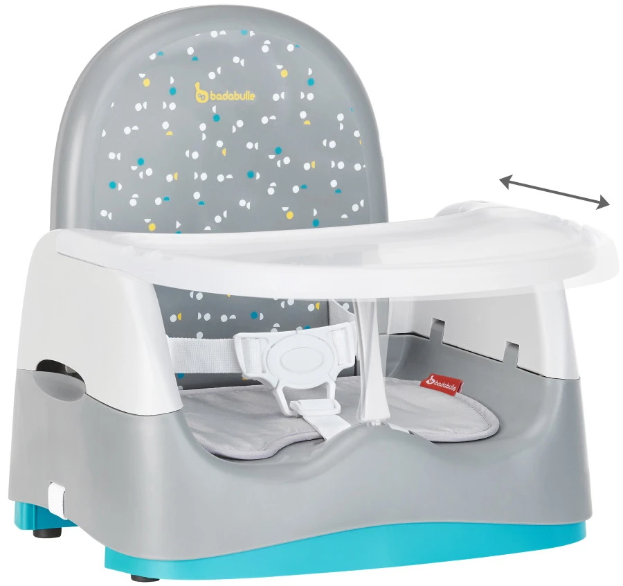 Badabulle Home & Go Grey Booster Stoelverhoger B009011 3 Badabulle Home & Go Grey Booster Stoelverhoger B009011 - Afbeelding 3