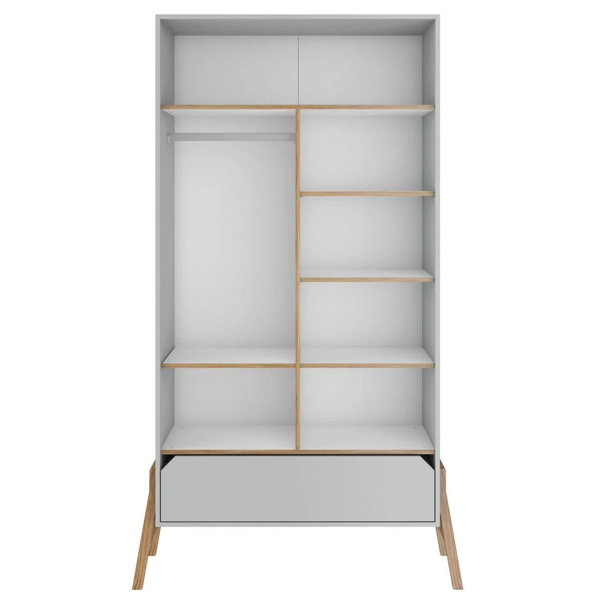 Bellamy Lotta Grey Babykamer: Ledikant/Juniorbed, Commode Met 6 Lades En 2-Deurskast 11 Bellamy Lotta Grey Babykamer: Ledikant/Juniorbed, Commode Met 6 Lades En 2-Deurskast - Afbeelding 11