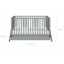 Bellamy Lotta Grey Babykamer: Ledikant/Juniorbed En Commode -Dolu Verkoopwinkel bellamy lotta grey 70 x 140 cm ledikant juniorbed loszlo70 7 1
