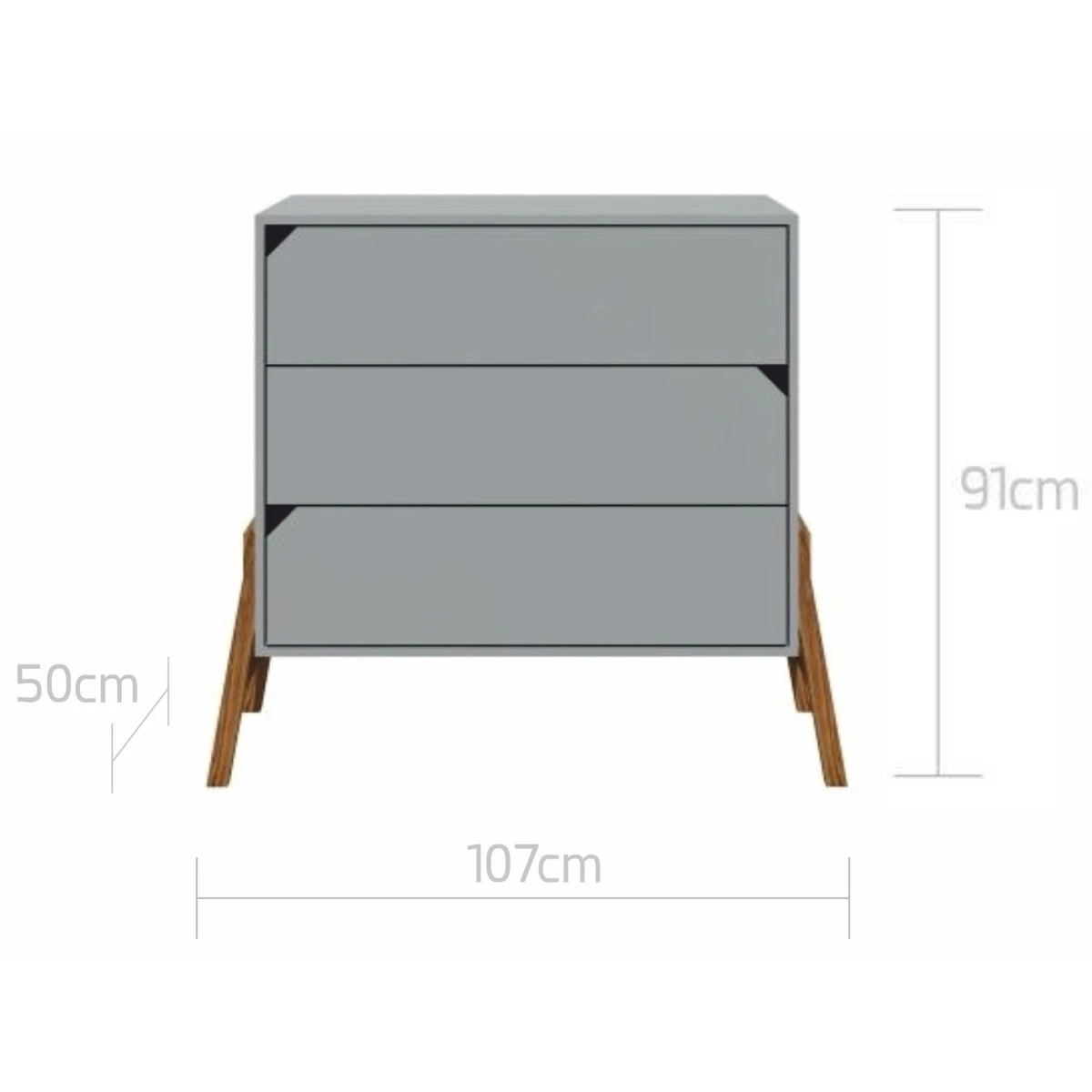 Bellamy Lotta Grey Babykamer: Ledikant/Juniorbed, Commode En 2-Deurskast 9 Bellamy Lotta Grey Babykamer: Ledikant/Juniorbed, Commode En 2-Deurskast - Afbeelding 9