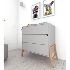 Bellamy Lotta Grey Babykamer: Ledikant/Juniorbed En Commode -Dolu Verkoopwinkel bellamy lotta grey commode loszkomo 5 1