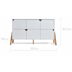 Bellamy Lotta Snow Babykamer: Ledikant/Juniorbed En Commode Met 6 Lades -Dolu Verkoopwinkel bellamy lotta snow commode met 6 lades lobiko6s 3 1