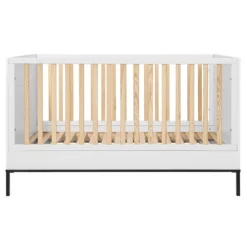 Bellamy Lumi White Babykamer: Ledikant/Juniorbed En Commode -Dolu Verkoopwinkel bellamy lumi white 70 x 140 cm ledikant juniorbed lubilo70 2 1