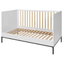Bellamy Lumi White Babykamer: Ledikant/Juniorbed En Commode -Dolu Verkoopwinkel bellamy lumi white 70 x 140 cm ledikant juniorbed lubilo70 3 1