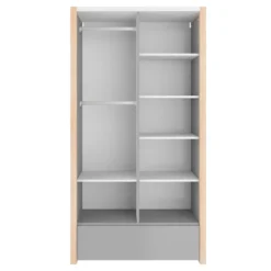 Bellamy Pinette Babykamer: Ledikant/Juniorbed, Commode En 2-Deurskast -Dolu Verkoopwinkel bellamy pinette 2 deurskast pibssz2d 3 1