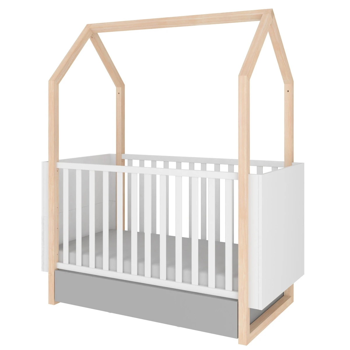 Bellamy Pinette Babykamer: Ledikant/Juniorbed En Commode - Afbeelding 2