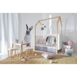 Bellamy Pinette Babykamer: Ledikant/Juniorbed, Commode En 2-Deurskast -Dolu Verkoopwinkel bellamy pinette babykamer 03 2