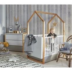Bellamy Pinette 70 X 140/160 Cm Ledikant/Juniorbed PIBSLO70 -Dolu Verkoopwinkel bellamy pinette babykamer 04
