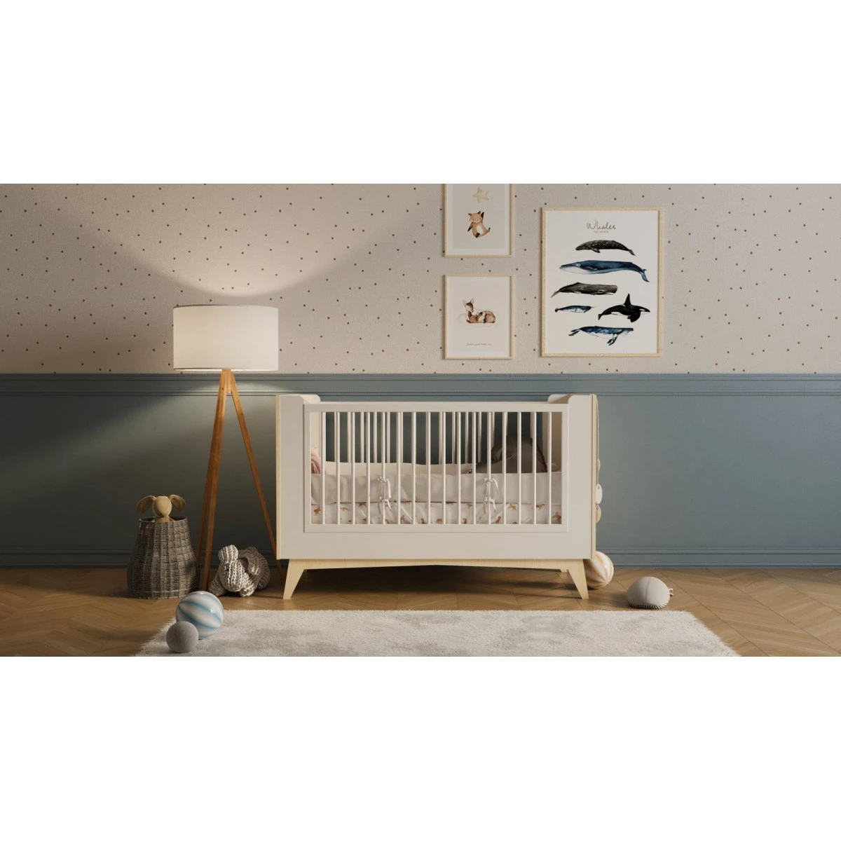 Bellamy So Sixty Babykamer: Ledikant/Juniorbed, Commode En 2-Deurskast 16 Bellamy So Sixty Babykamer: Ledikant/Juniorbed, Commode En 2-Deurskast - Afbeelding 16