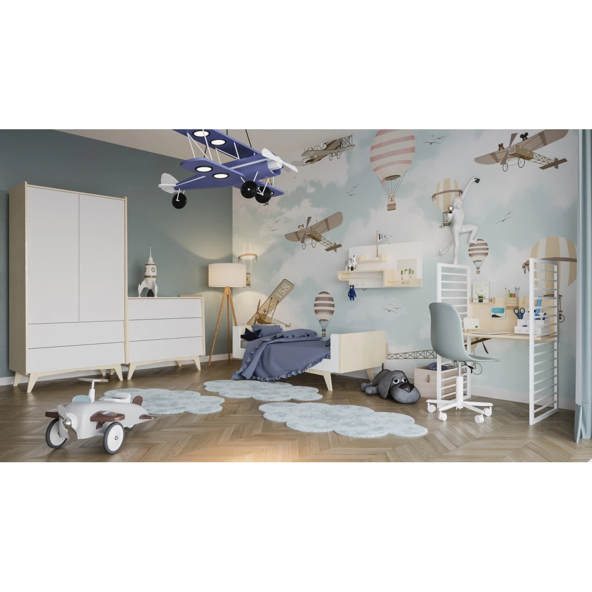 Bellamy So Sixty Babykamer: Ledikant/Juniorbed, Commode En 2-Deurskast 20 Bellamy So Sixty Babykamer: Ledikant/Juniorbed, Commode En 2-Deurskast - Afbeelding 20