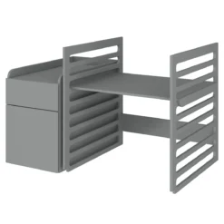 Bellamy UP! Grey 70 X 120/160 Cm 2-in-1 Meegroei Ledikant En Commode -Dolu Verkoopwinkel bellamy up grey 70 x 120 160 cm 2 in 1 meegroei ledikant en commode 6