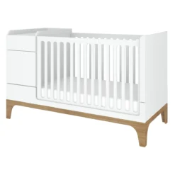 Bellamy UP! White 70 X 120/160 Cm 2-in-1 Meegroei Ledikant En Commode