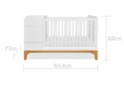 Bellamy UP! White 70 X 120/160 Cm 2-in-1 Meegroei Ledikant En Commode -Dolu Verkoopwinkel bellamy up white 70 x 120 160 cm 2 in 1 meegroei ledikant en commode incl. lade 9 2