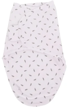 Bo Jungle B-Wrap Grey Feathers Small Wikkeldeken B172300