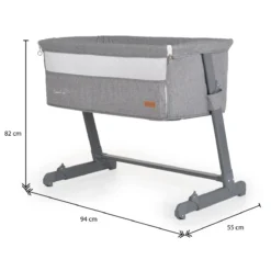 Cangaroo Connect Us Grey Wieg Aan Bed -Dolu Verkoopwinkel cangaroo connect us grey wieg aan bed 11