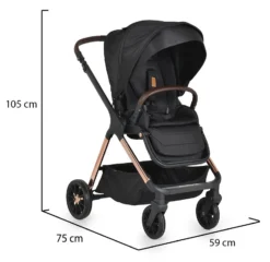Cangaroo Empire Black 3-in-1 Kinderwagen Incl. Autostoel -Dolu Verkoopwinkel cangaroo empire black 3 in 1 kinderwagen incl. autostoel 20